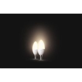 PHILIPS Hue White - Bombillas LED inteligentes E14 - Compatible con Bluetooth - Paquete de 2 PHILIPS Hue White - Bombillas LED inteligentes E14 - Compatible con Bluetooth - Paquete de 2