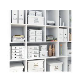 Caja Almacenamiento Leitz Click & Store Cubica Grande Color Blanco 320x360x310 mm