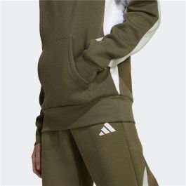 Sudadera con Capucha Niño Adidas Cb Fl Hd Verde oscuro 13-14 Años