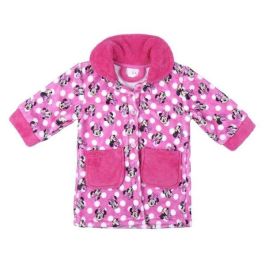 Cerdá Batín de Casa Infantil Minnie Mouse Oficial Disney, Suave Tejido Coral Fleece para Bebé Niña, Talla 18 Meses, Rosa