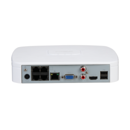 Dahua (DHI-NVR2104-P-4KS3) Grabador IP 4 Canales PoE 4K con Inteligencia Artificial Lite Blanco