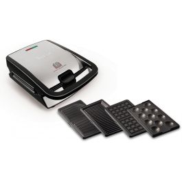Tefal SW854D16 Sandwichera y gofrera, Plancha de 700W, Acero Inoxidable y Negro Precio: 139.49999976. SKU: B1B3ZX545T