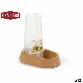 Comedero para Mascotas Stefanplast 04093 Beige Plástico 650 ml 12 x 19,5 x 19 cm (12 Unidades)