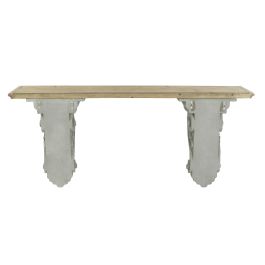DKD Home Decor Consola Neoclásico Natural Gris 180 x 35 x 78 cm