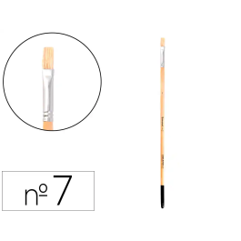 Liderpapel Pincel n 7 para Pintura al Óleo y Acrílica, Punta Plana Cerdas, Certificado FSC Precio: 14.3748. SKU: B12K7FBALA