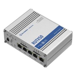 Teltonika Networks RUTX50 Router 5G Industrial Dual SIM, 5x Gigabit Ethernet y Wi-Fi Doble Banda