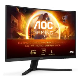 AOC CQ32G4VE 81,3cm/32" QHD Curvo 2560x1440 180Hz HDR10 0,5ms 1ms HDMI DP