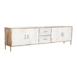 Mueble Tv Moderno DKD Home Decor Marron Blanco 34.5 x 51 x 180 cm