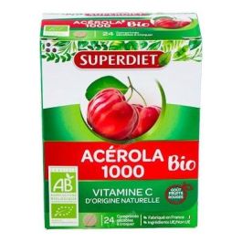 SUPERDIET Acerola Bio 1000 mg 24 Comprimidos Masticables de Vitamina C Precio: 19.69. SKU: B1CGMVKLJ2