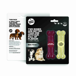 Tasty Bone Twin Pack Ternera Cordon Bleu Toy para perros Precio: 8.49999953. SKU: B17DX4RZSS