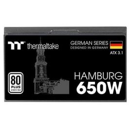Thermaltake Hamburg 650W Fuente Alimentación ATX 3.1 80+ Activo Negro