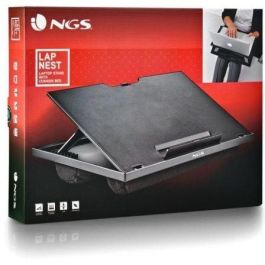 NGS LAPNEST Soporte Portátil Ergonómico Ajustable 8 Alturas hasta 15.6" Multifuncional, Ligero 1kg y Mejora Disipación Calor NGS LAPNEST Soporte Portátil Ergonómico Ajustable 8 Alturas hasta 15.6" Multifuncional, Ligero 1kg y Mejora Disipación Calor