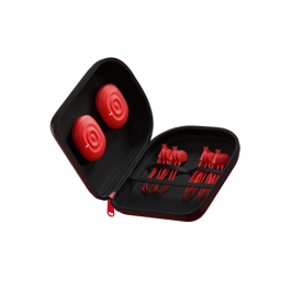 THERABODY Theragun PowerDot 2.0 Duo estimulador muscular electrónico PD01920-01, intensidad ajustable, 4 electrodos, Rojo