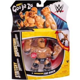 Figura Elástica - GOO JIT ZU WWE - The Rock - 11 cm - Textura Elástica - 3x Elástico
