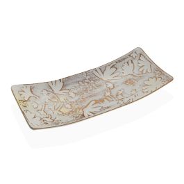 Centro De Mesa Rectangulo Marron Con Flores Versa 16X4CM (4 Unidades) Precio: 20.50000029. SKU: B1A766C9YS