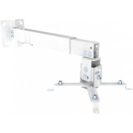 Schwaiger BDH Soporte de Techo para Proyector 430-650mm, Carga Máx. 20KG, Inclinable y Giratorio, Blanco