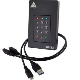 Apricorn SSD Aegis Fortress L3 2TB, USB 3.1, Protección por Contraseña, Cifrado Hardware AES XTS 256-bit FIPS 140-2 Nivel 3