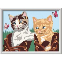 CreArt Kids 18 x 24 cm, Kit de pintura por números "Gatitos y zapatos", A partir de 7 años, 25528, Ravensburger CreArt Kids 18 x 24 cm, Kit de pintura por números "Gatitos y zapatos", A partir de 7 años, 25528, Ravensburger