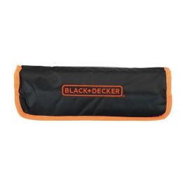 Black & Decker Bolsa Enrollable con 76 Accesorios para Mecánica Automotriz: Puntas Destornillador, Llaves, Zócalos y Herramientas Varias