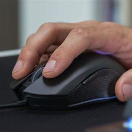 THE G-LAB Ratón Gaming Inalámbrico KULT- HELIUM WL, Negro y Azul, 2400 DPI, 6 Botones, USB