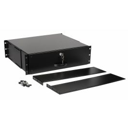 EQUIP Schublade 19" para Servidores Rack 3U - Cajón extraíble y con cerradura, negro
