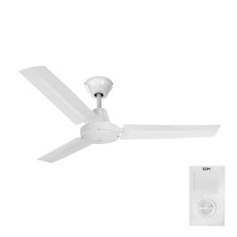 Edm Ventilador de Techo Industrial, Ø140cm, 3 Aspas, 5 Velocidades, Blanco Precio: 61.49999966. SKU: S7917021