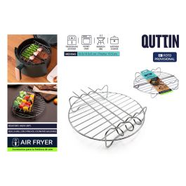 Quttin Rejilla Redonda para Airfryer con 3 Pinchos, 19.5x19.5x5 cm Precio: 28.69000024. SKU: B1A59QM4PE
