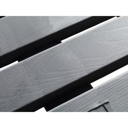 Wenko Tarima de Baño 22947100, 55x55cm Gris, Plástico Resistente Interior/Exterior Antideslizante para Ducha, Baño, Sauna y Piscina