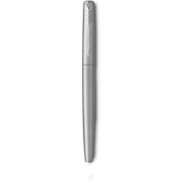 Parker Juego Bolígrafo + Pluma Jotter Acero CT Estuche Pluma Acero Inoxidable Adornos Cromados