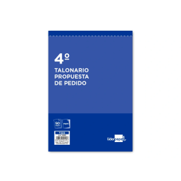 Liderpapel T222 Talonario de Pedidos, Cuarto Original y 1 Copia, 144 x 210 mm