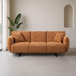 Sofá Ocre Tejido Salón 230 X 100 X 79 cm