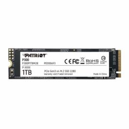 Patriot P300 SSD M.2 NVMe 1 TB PCIe 3.0 x4 (2280) 2100MB/s Lectura