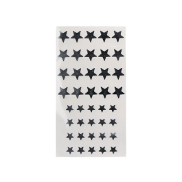 Liderpapel Gomets Autoadhesivos Estrellas Plateadas Surtidas Bolsa 5 Hojas 200 Unidades