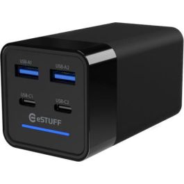 eSTUFF Cargador Multi PD GaN 120W 4 Puertos (2 USB-C, 2 USB-A) para Portátil y Tablet – Carga Rápida Inteligente Precio: 57.69000006. SKU: B1J7MKFM86