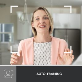 Logitech Webcam Brio 500 Rosa Full HD 1080p 4MP 90° con Clip de Montaje Universal USB-C Plug and Play Rightlight 4 HDR