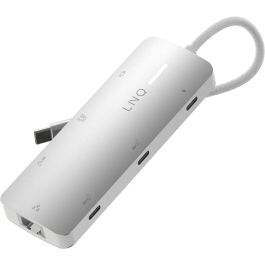 Hub USB Linq Byelements LQ49081 Blanco Gris
