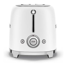 Smeg Tostador TSF01WHMEU 2 Ranuras Blanco Mate Estilo Años 50