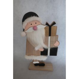 DKD Home Decor Figura de Navidad Papá Noel Moderna, Mdf, Negro Blanco Natural, 5x31x18.5 cm (Pack 6 Unidades) Precio: 21.72918. SKU: B1K4E2XWE4
