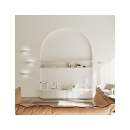 Atena SOL-SL.0001 Aplique de Pared de Cerámica, Lámpara Mural Duradera para Iluminación Ambiental, Diseño Clásico y Moderno, Interiores