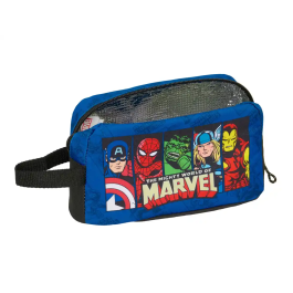 Portameriendas Térmico The Avengers Azul Negro 21,5 x 12 x 6,5 cm