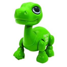 Lexibook LEX1695204885976 Power Puppy Mini Robot Dinosaurio con Efectos de Luz y Sonido, Control de Aplausos y Repetición