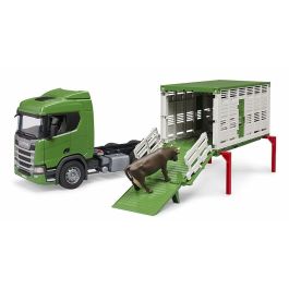 Camión scania super 560r transporte de ganado con buey. 53x18x26 cm Camión scania super 560r transporte de ganado con buey. 53x18x26 cm