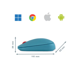 Raton Leitz Optico Inalambrico Dual Cosy Azul