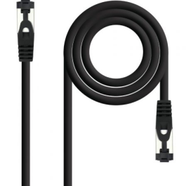 Nanocable 10.20.2000-L30-BK Cable de Red RJ45 Latiguillo SSTP Cat.8.1 2GHz 40Gbps LSZH 30cm Negro