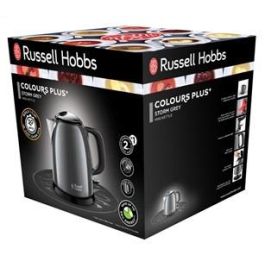 Russell Hobbs 24993-70 Hervidor Mini Colours Plus+ Gris 1 Litro Bajo Consumo