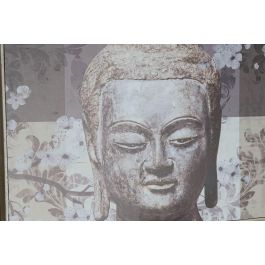 DKD Home Decor Tapa Contador Decorativa Oriental con Buda, de MDF Gris, 46,5 cm Ancho x 6 cm Profundo x 31 cm Alto, Pack de 2 Unidades