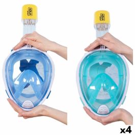 Máscara de Snorkel con Soporte para Cámara Deportiva AquaSport Azul Turquesa (4 Unidades) Precio: 51.49999943. SKU: B14C3CFR9Z