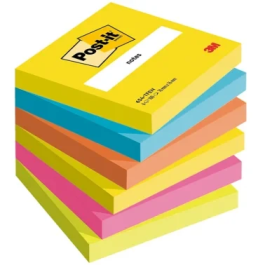 Post-it Bloc de notas adhesivas quita y pon 76x76 mm Pack de 6 blocs surtido Precio: 11.49999972. SKU: B13X2HD65A