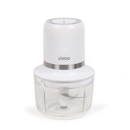 Livoo AUC3523930101007 Picadora eléctrica inalámbrica, 200 W, 2 velocidades, vaso 1.2 L, 4 cuchillas de acero, color Blanco Precio: 46.9956014. SKU: B166M74YW7