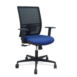 Silla Piqueras Y Crespo Yunquera Brazos Regulable Ergonomica Mecanismo Sincro Respaldo Malla Negra Asiento Tapizado Bali Azul Marino Precio: 263.88999989. SKU: B1AABE4A6M